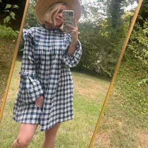 Plaid Babydoll Dress